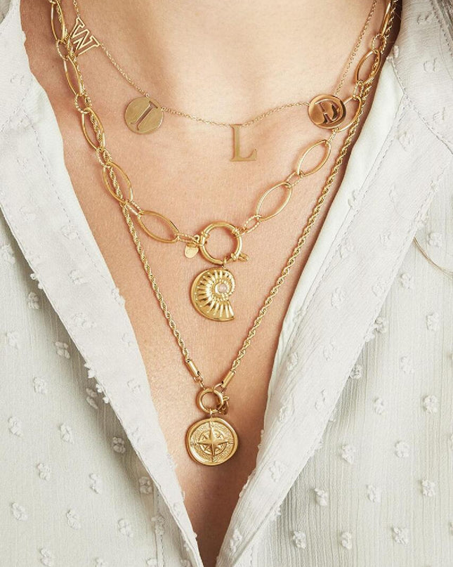 Ketting Letters Wild goud