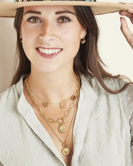 Ketting Letters Wild zilver