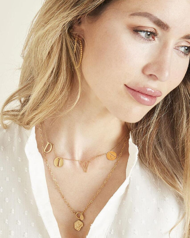 Ketting Letters Diva zilver