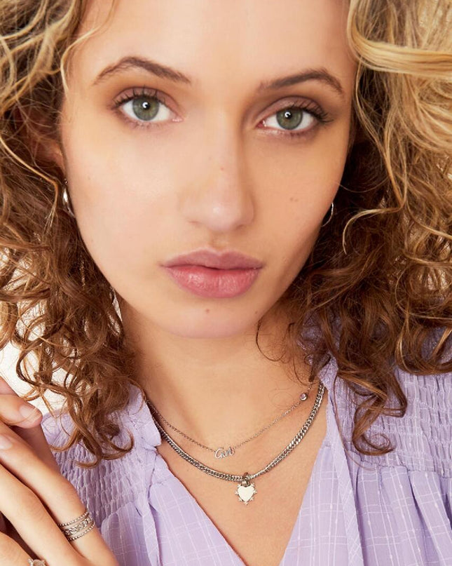 Geboortesteen Ketting Meisje goud