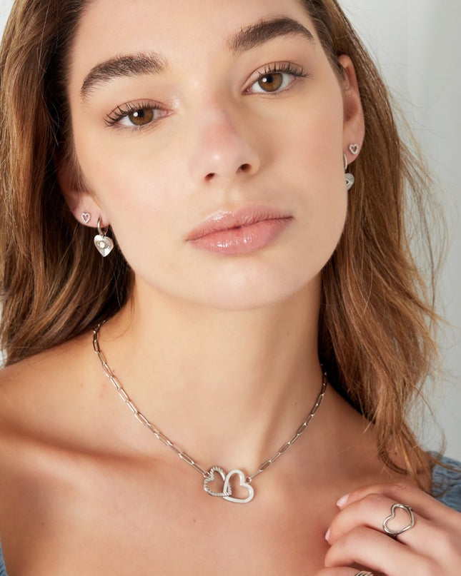 Verstelbare ring hart - goud Stainless Steel One size