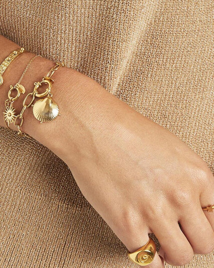 Armband Clam Shell zilver