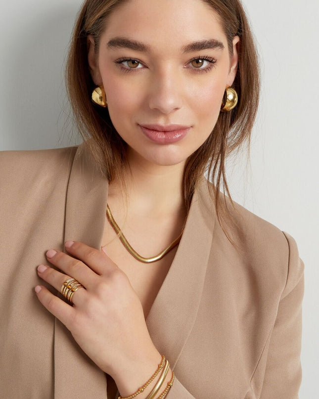 Armband Beady Goud Stainless Steel