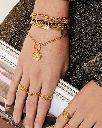 Armband Beads Spheres Goud Stainless Steel