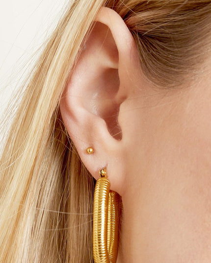 Oorbellen Small Dot goud