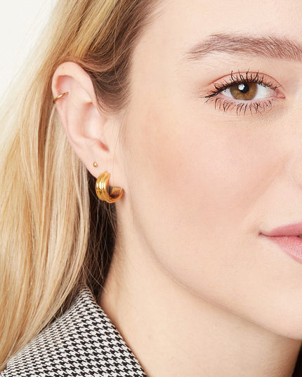 Oorbellen Small Dot zilver