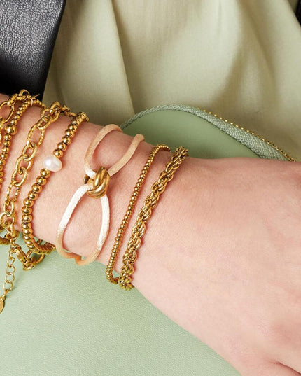 Armband Twisted Chain Goud