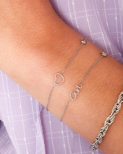 Geboortesteen Armband Goud Meisje