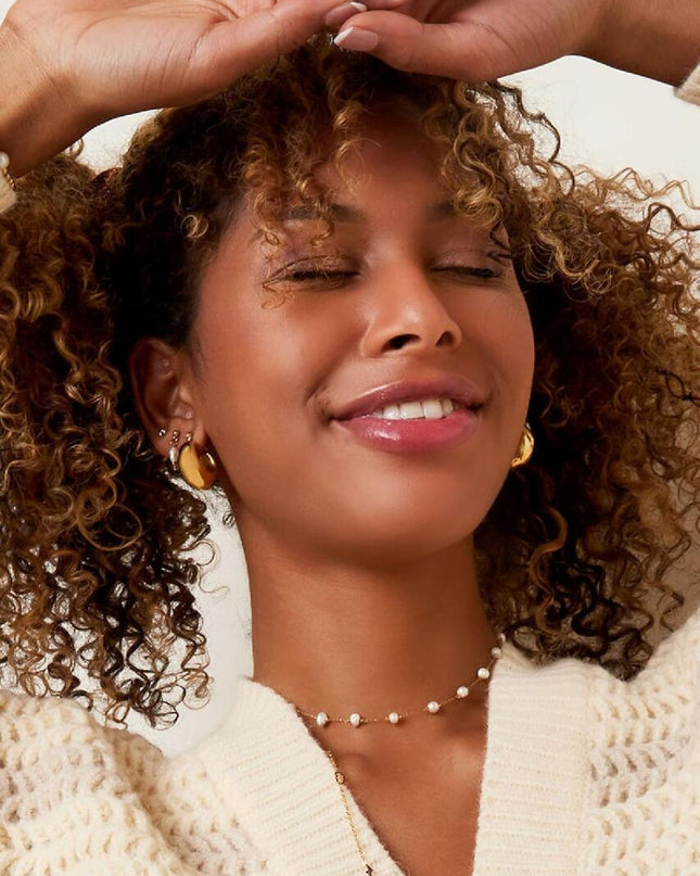 Stoere oorringen klein goud