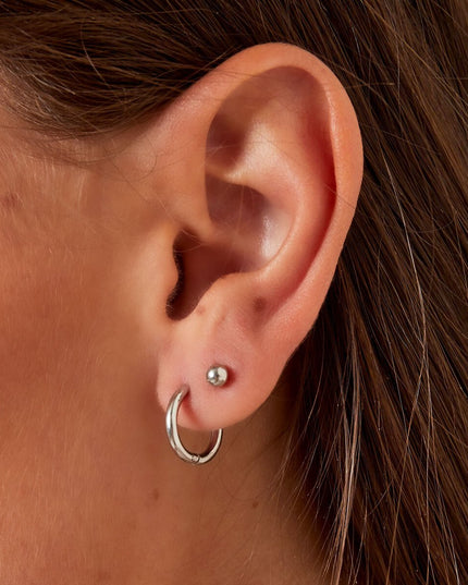 Simpele oorringen XS zilver