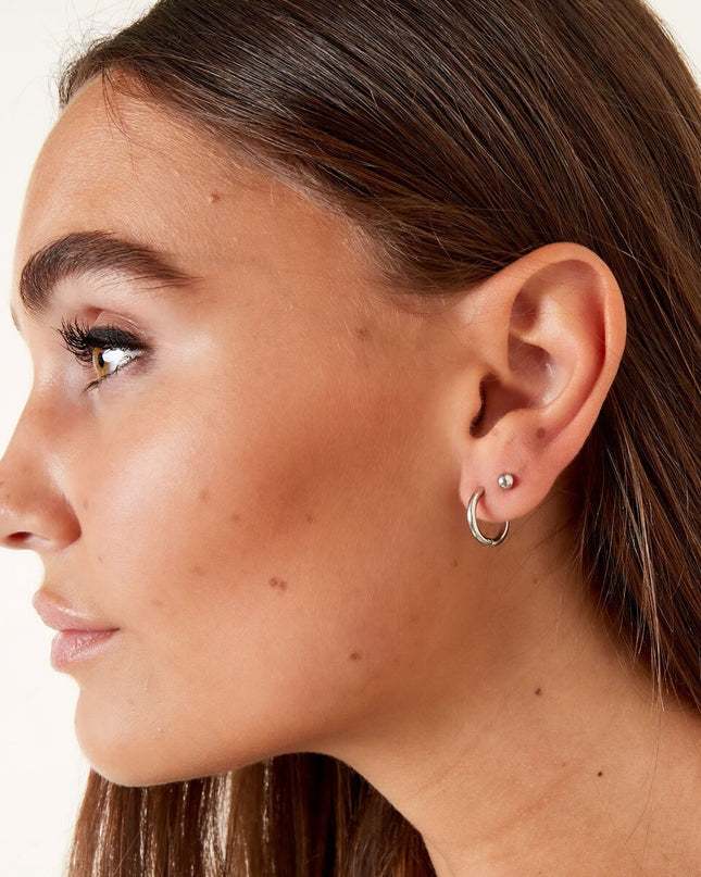 Simpele oorringen XS zilver