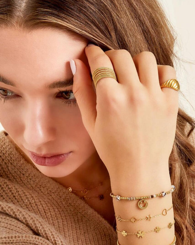 Armband met figuurtjes Zilver