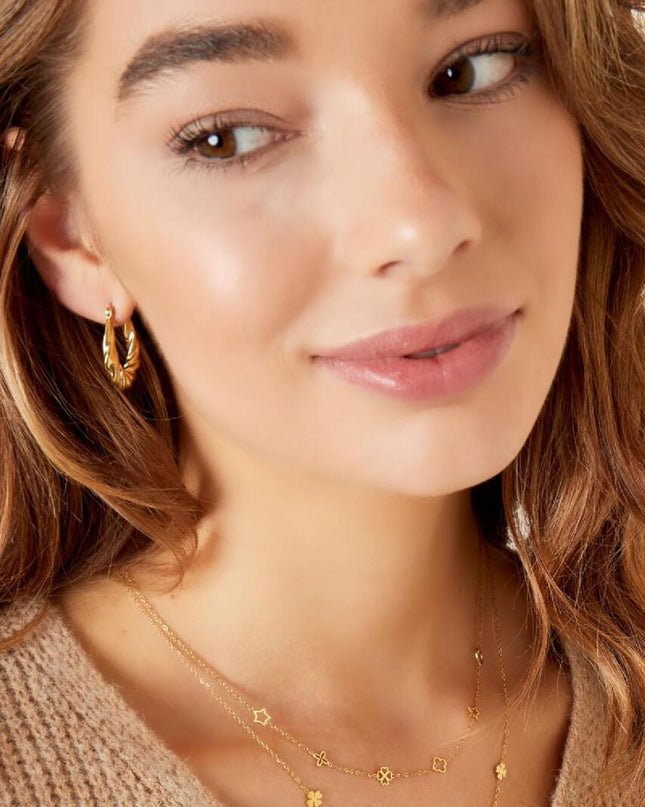 Oorbellen met twist Zilver