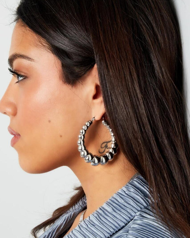 Oorbellen bubbel groot Goud