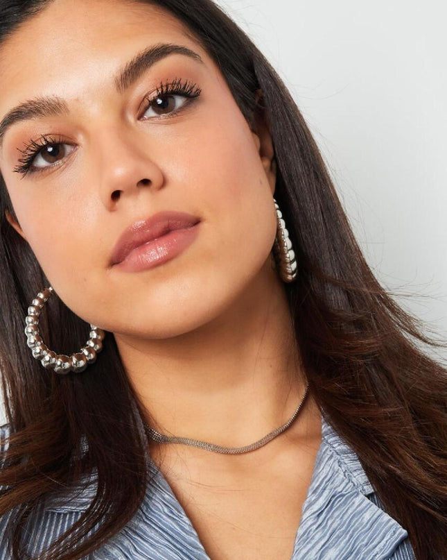 Oorbellen bubbel groot Goud