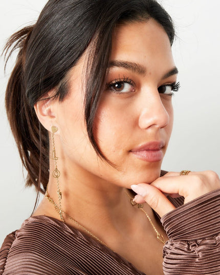 Oorbellen LOVE hangers goud