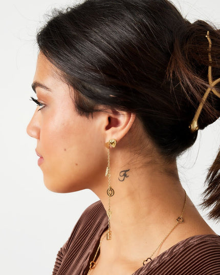 Oorbellen LOVE hangers goud