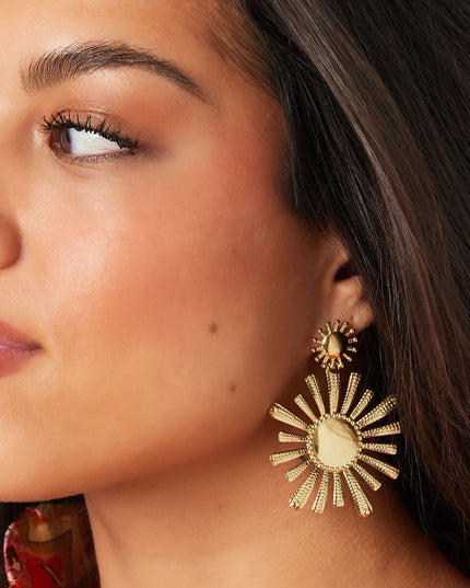 Oorbellen stainless steel bloemen