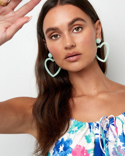 Candy oorbellen - mint