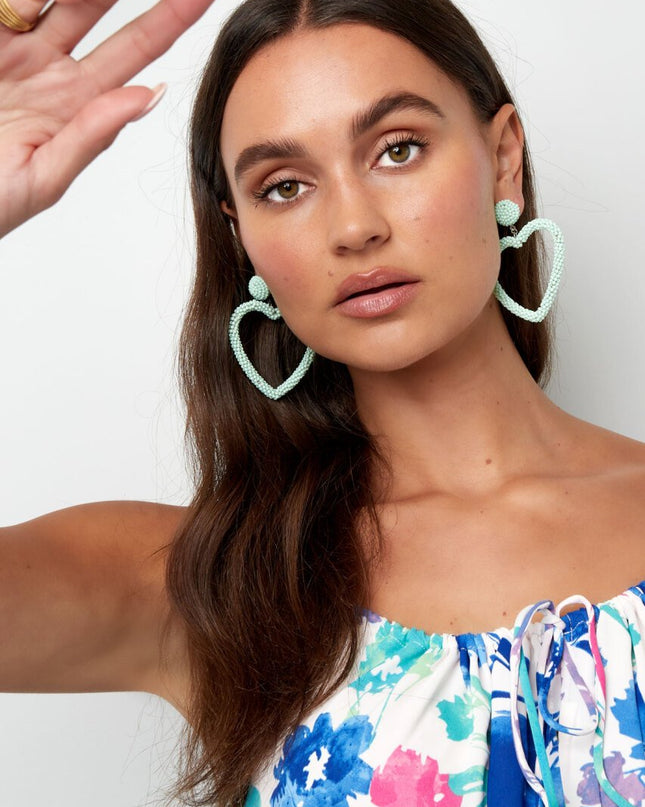 Candy oorbellen - mint