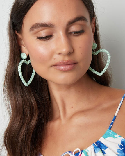 Candy oorbellen - mint