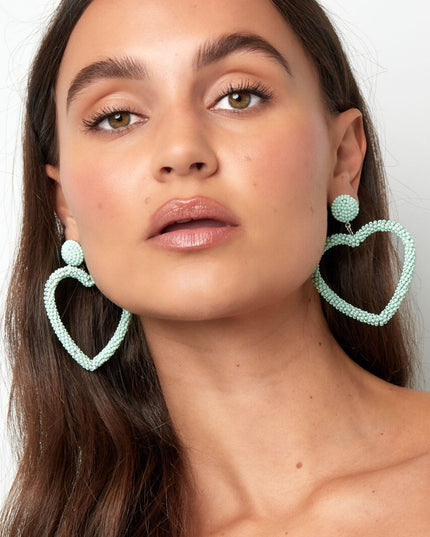 Candy oorbellen - mint