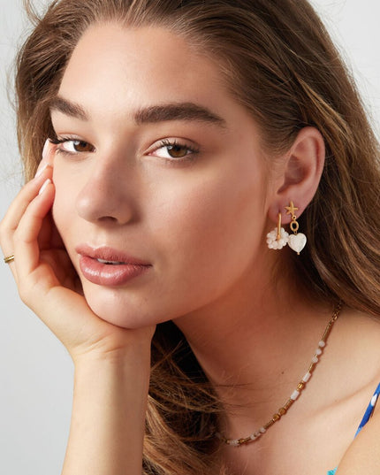 Oorbellen zeeschelp - Goud