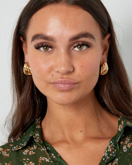 Oorbellen speelse vorm - goud