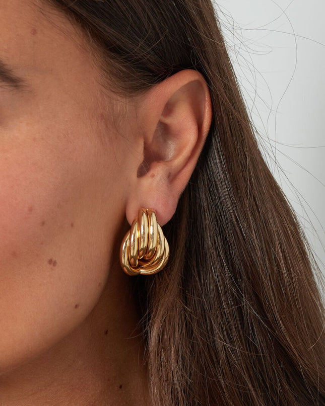 Oorbellen speelse vorm - goud