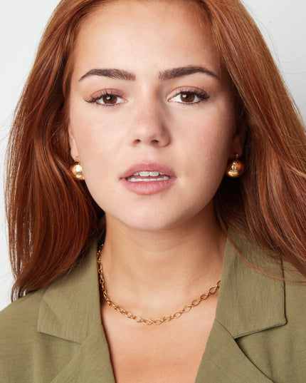 Oorbellen bol - goud