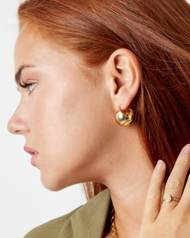 Oorbellen bol - goud