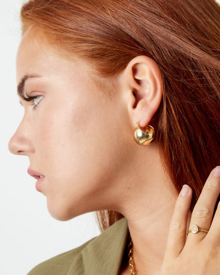 Oorbellen bol - zilver