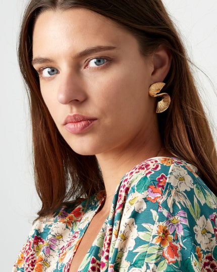 Oorbellen S-vorm - goud