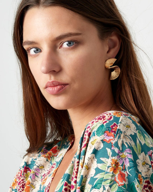 Oorbellen S-vorm - goud