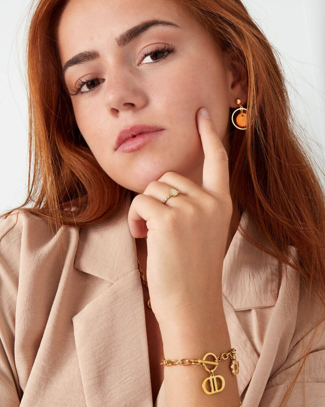 Schakelarmband the good life - zilver