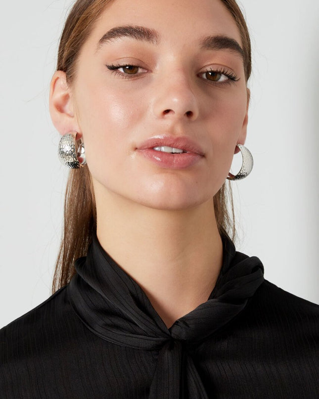 Oorbellen sierlijke print - goud