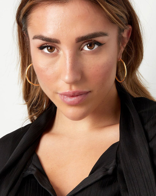 Oorbellen basic medium - Goud