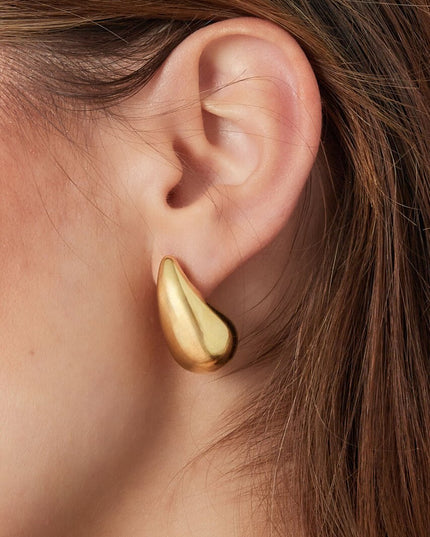 Druppel oorbellen mini - Goud