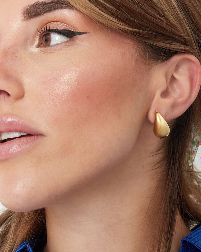 Druppel oorbellen mini - zilver