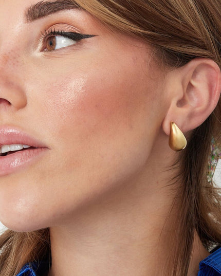 Druppel oorbellen mini - Goud