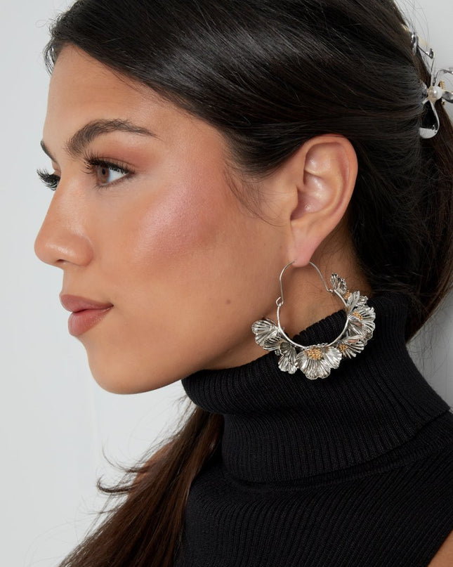 Oorbellen flower glow - goud