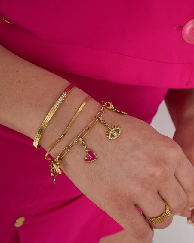 Bedelarmbanden eyes on you - zilver