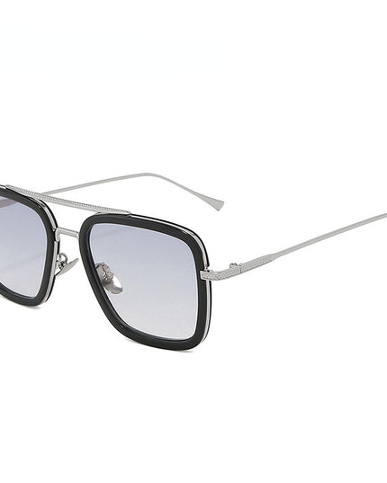 Zonnebril daily solid zilver black