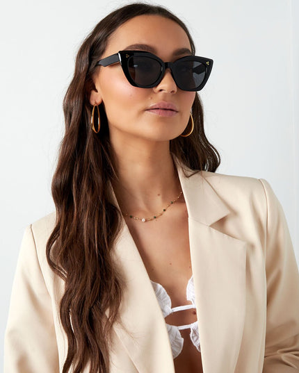 Zonnebril cat eye zwart