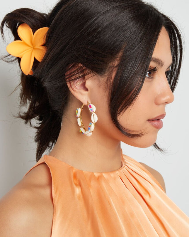 Haarklem bloem - fuchsia Plastic