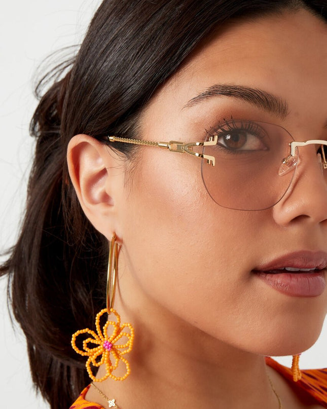 Zonnebril Ronde Glazen Gouden Detail Zwart Goud