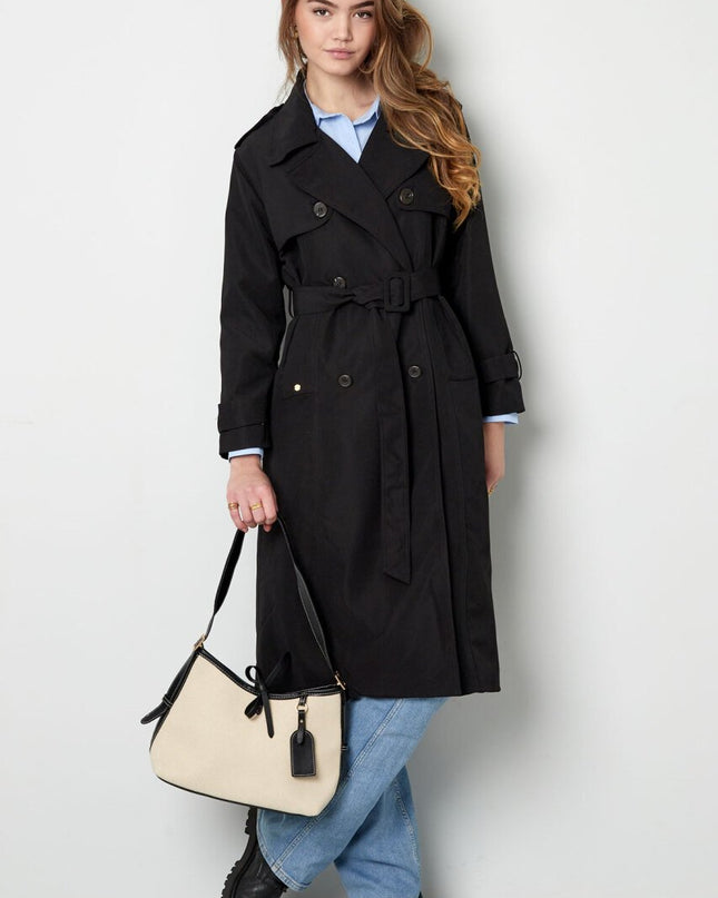 Chique tas met verstelbare band - beige