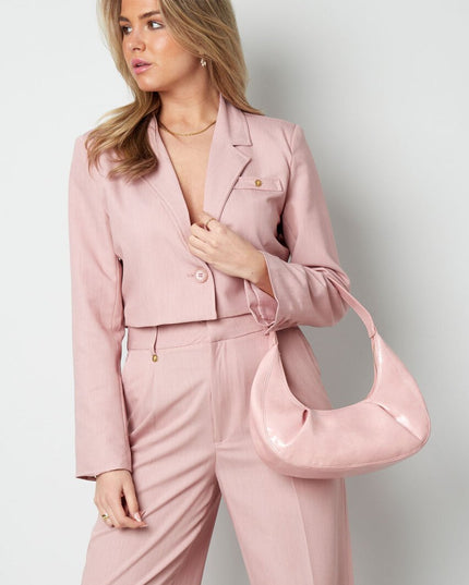 Tas met plooien - camel