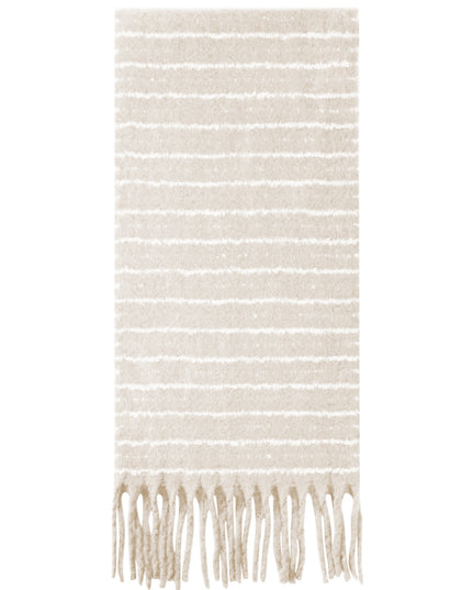 Warme winter sjaal beige