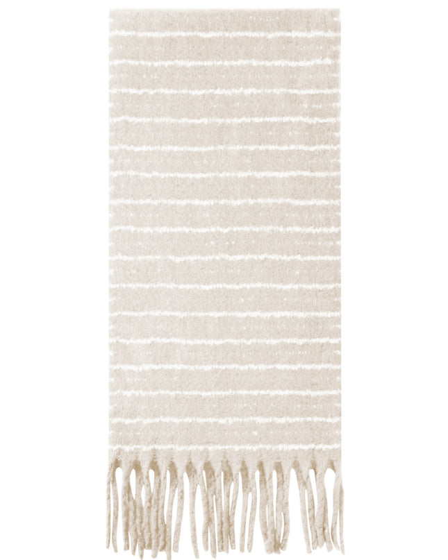 Warme winter sjaal beige